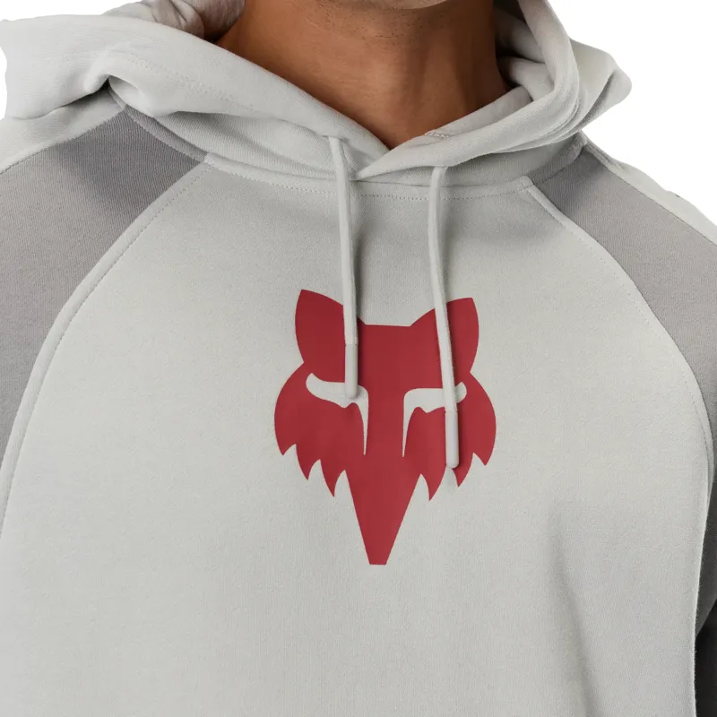 Fox Valiant Fleece Pullover Hoodie - Light Grey-5