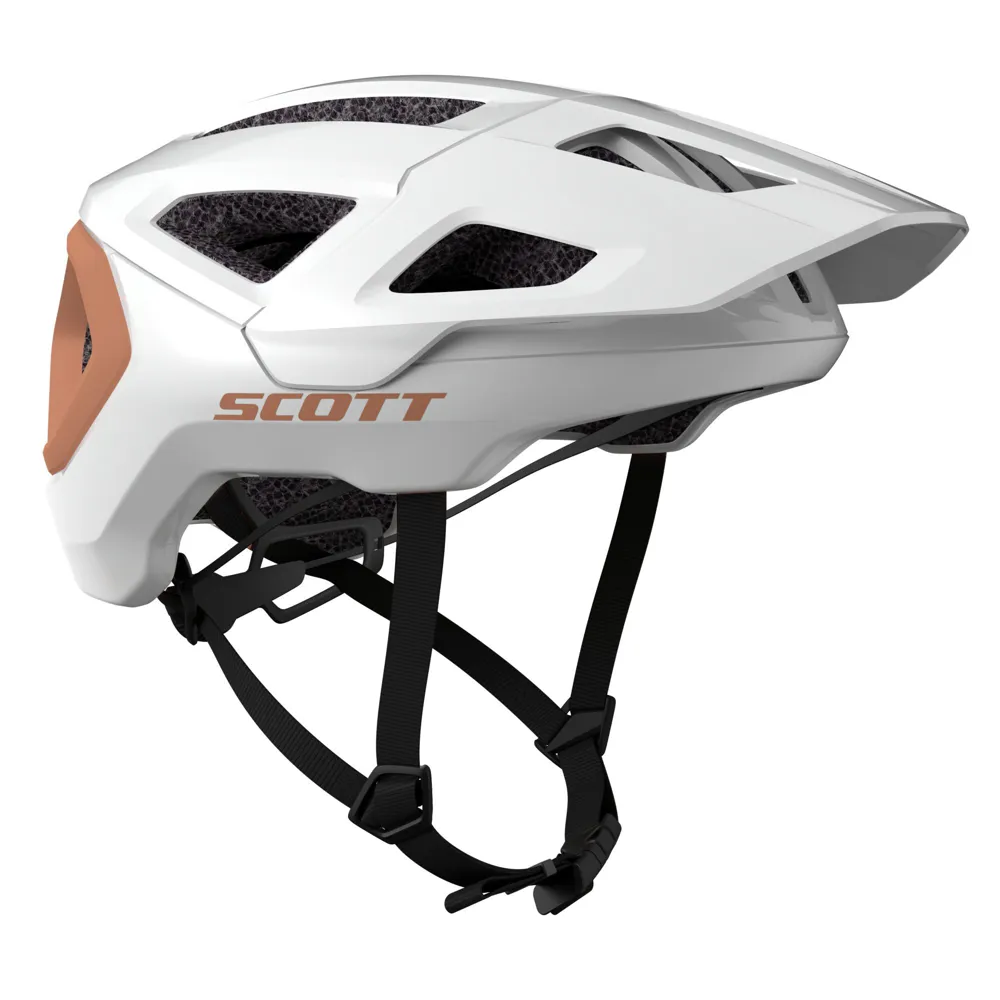uPRISE Bikes Scott Tago Plus Mips MTB Helmet - White/Rose Beige | Price match, 365 day return s, 18-Month Warranty, Finance Available & Free UK Delivery