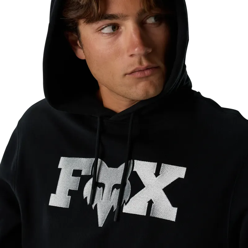 Fox F Head X Fleece Pullover Hoodie - Black-5