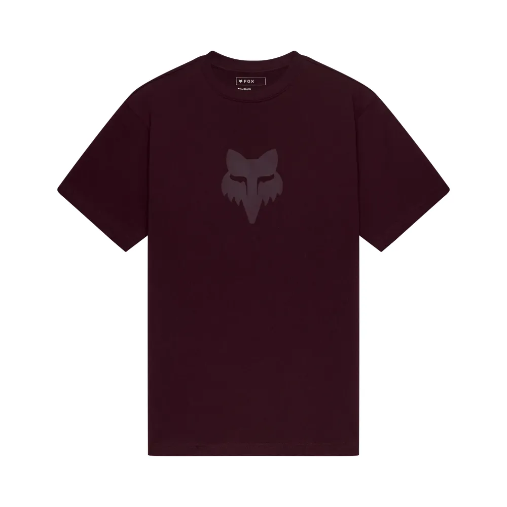 uPRISE Bikes Fox Clothing Fox Head Heavyweight Men's Short Sleeve Tee - Dark Maroon | Price match, 365 day returns, 18-Month Warranty, Finance Available & Free UK Delivery