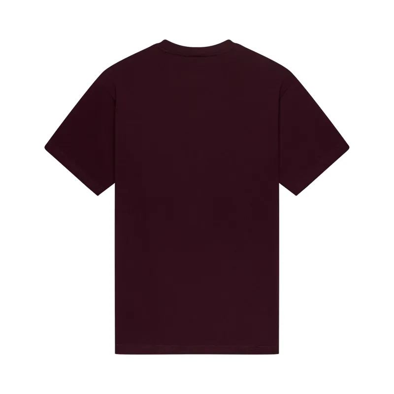 Fox Head Heavyweight Men's Short Sleeve Tee - Dark Maroon-1