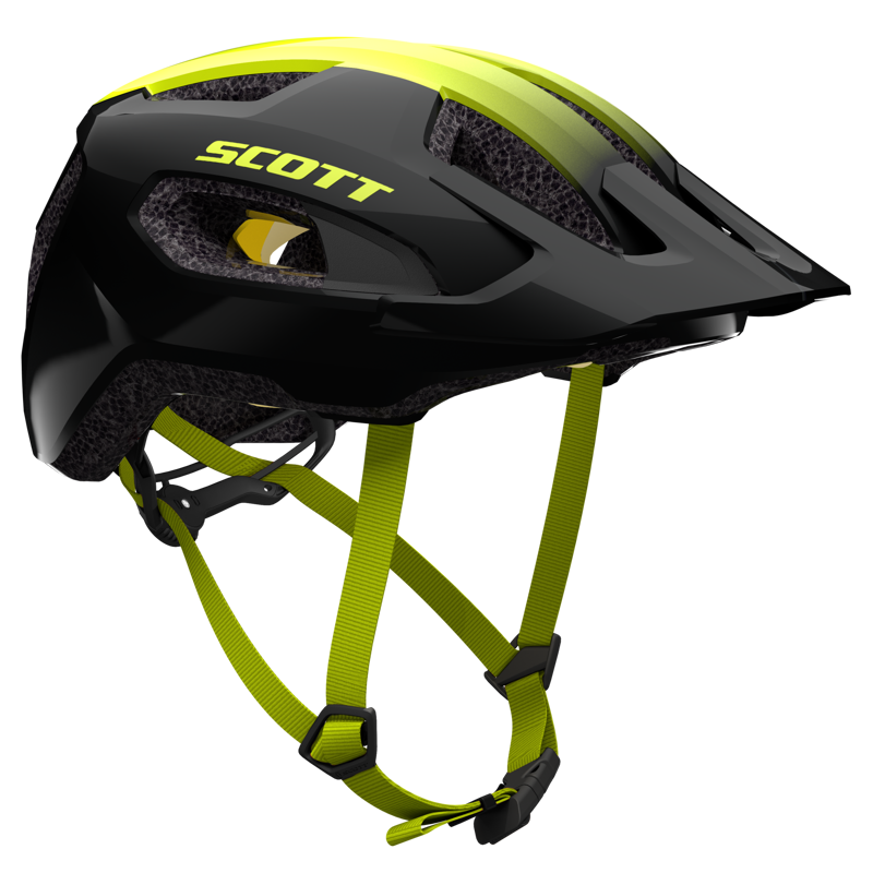 Scott Supra Plus Mips MTB Helmet - Black/Radium Yellow