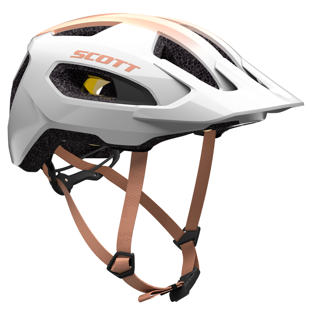 uPRISE Bikes Scott Supra Plus Mips MTB Helmet - Pearl White/Rose Beige | Price match, 365 day return s, 18-Month Warranty, Finance Available & Free UK Delivery