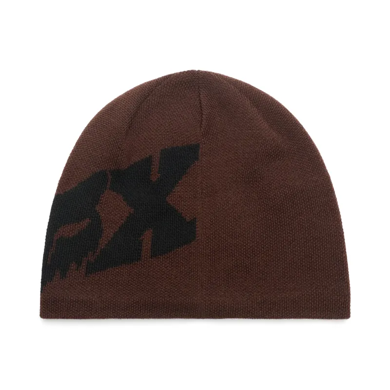 Fox F Head X Jacquard Beanie - Coffee-1