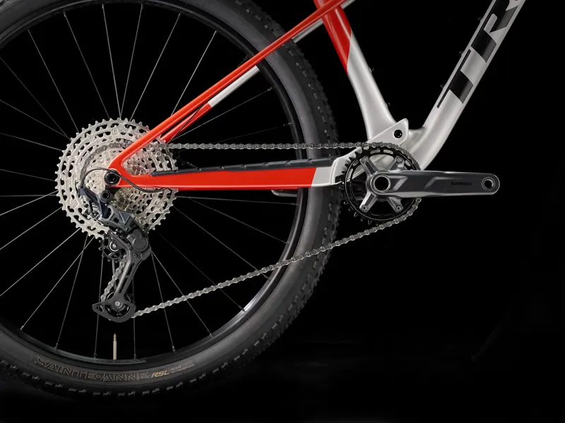 Trek Supercaliber SL 9.6 Gen 2 2025 Full Sus MTB - Lunar Silver/Lava Red-5