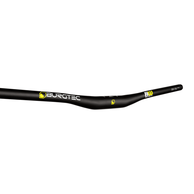 Burgtec Ride Wide DH Alloy Handlebar - 800mm - Black-2