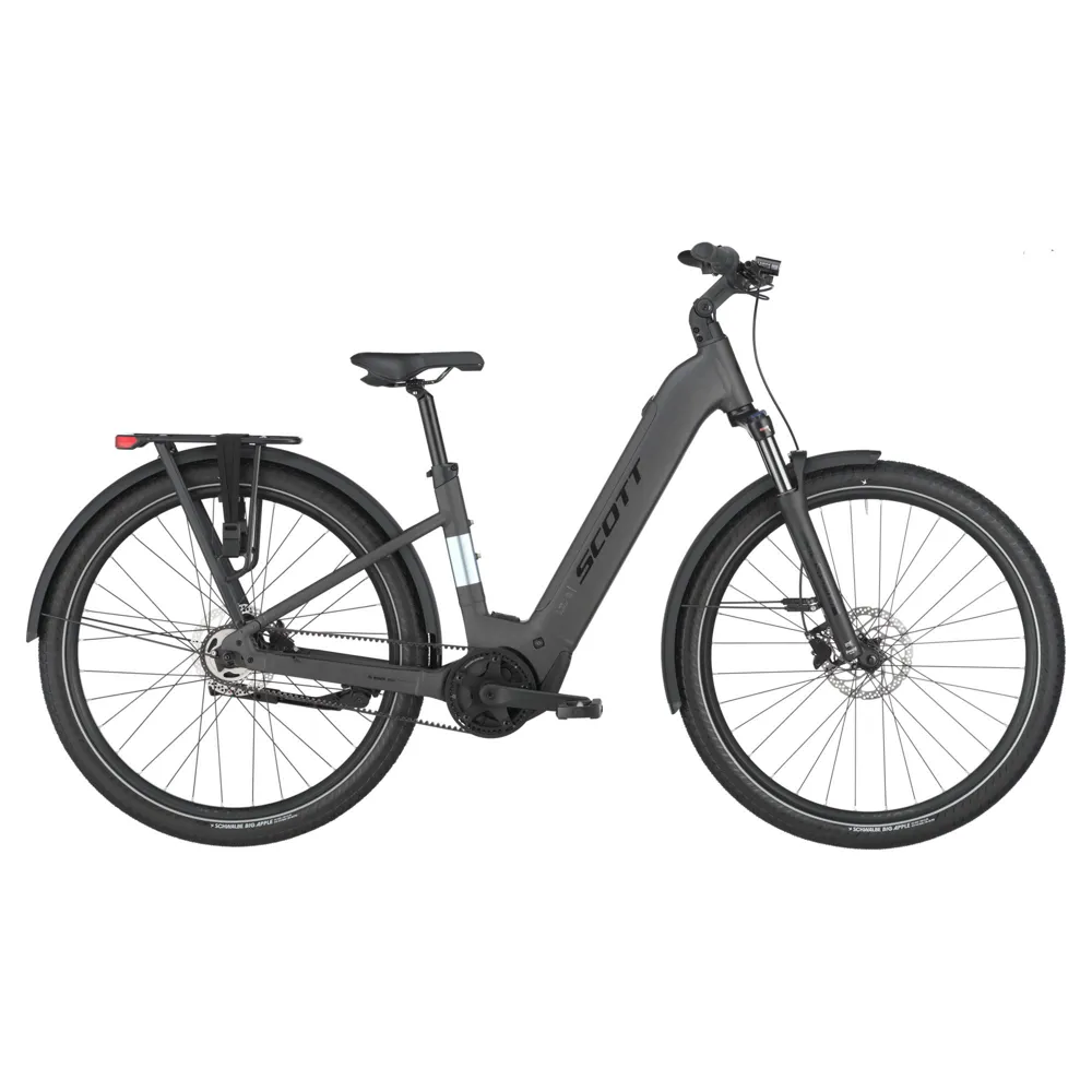 uPRISE Bikes Scott Sub 20 Belt Wave 2025 Electric Hybrid Bike - Midnight Grey | Price match, 365 day return s, 18-Month Warranty, Finance Available & Free UK Delivery