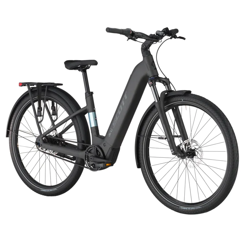 Scott Sub 20 Belt Wave 2025 Electric Hybrid Bike - Midnight Grey-1