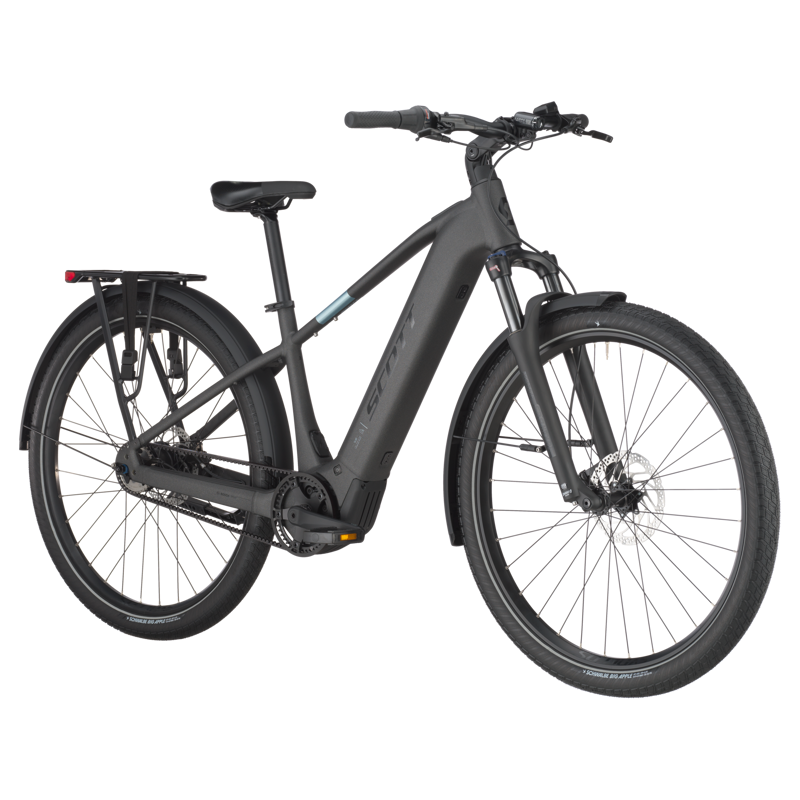 Scott Sub 20 Belt 2025 Electric Hybrid Bike - Midnight Grey-1