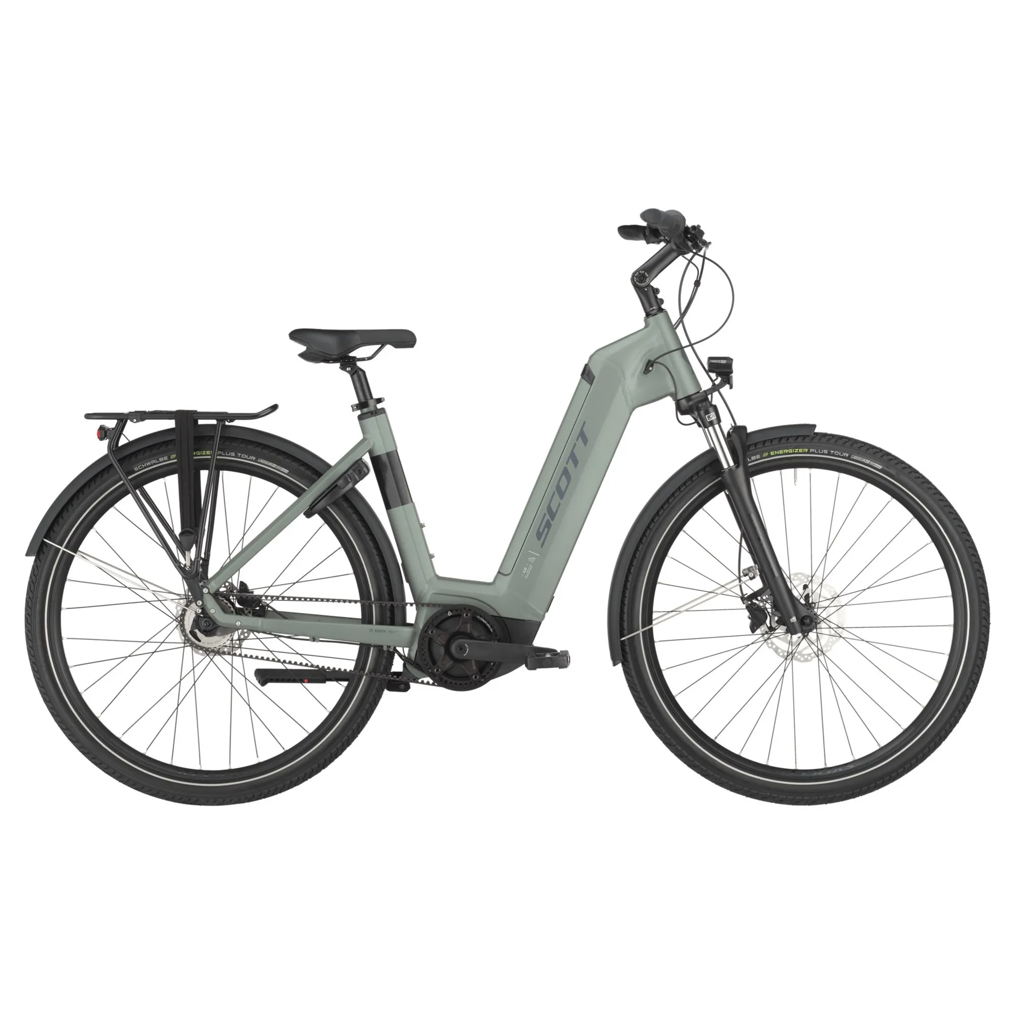 Scott Sub 40 Belt Wave 2025 Electric Hybrid Bike Highland Green