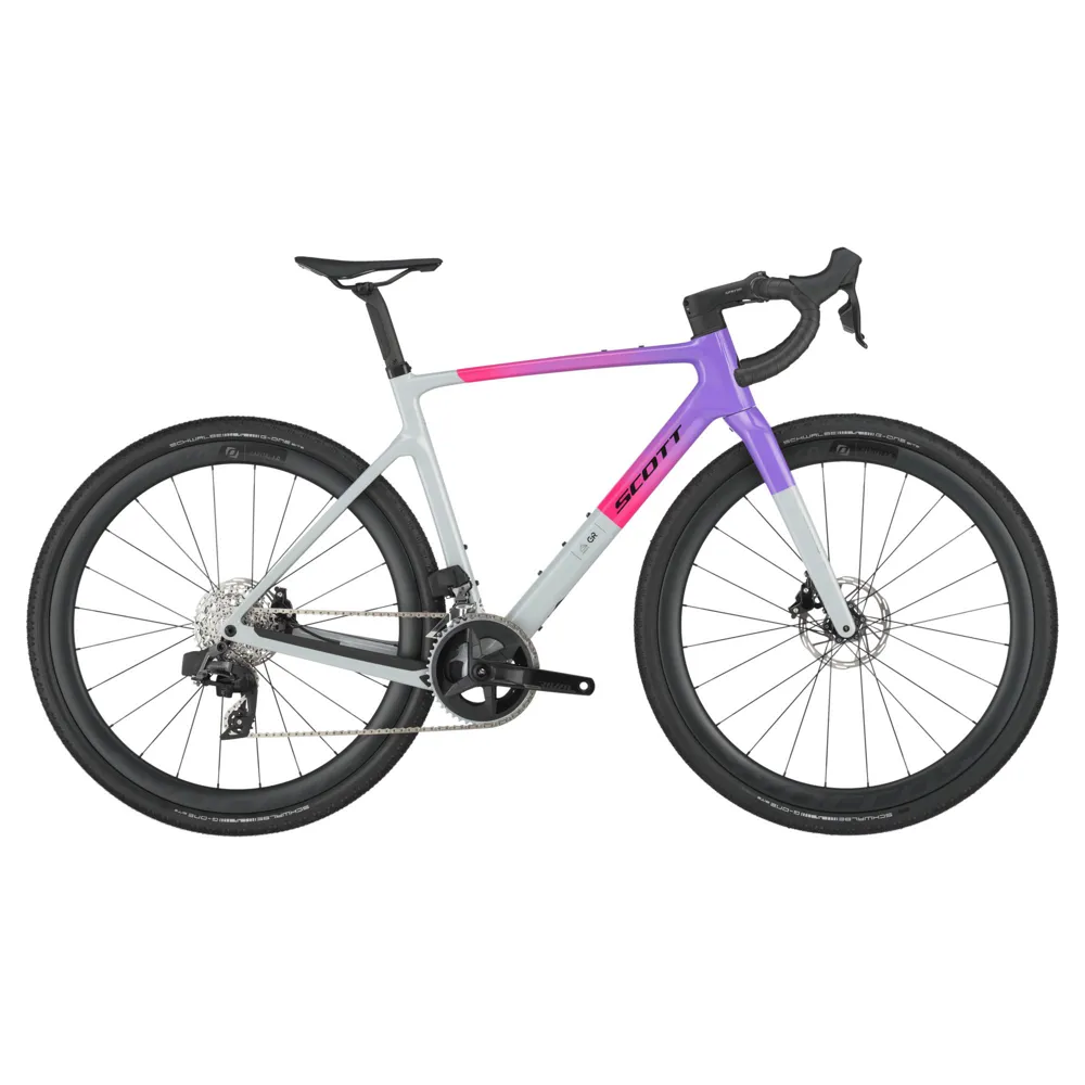 uPRISE Bikes Scott Addict Gravel 20 2025 Carbon Road Bike - Narwal Grey/Purple | Price match, 365 day return s, 18-Month Warranty, Finance Available & Free UK Delivery