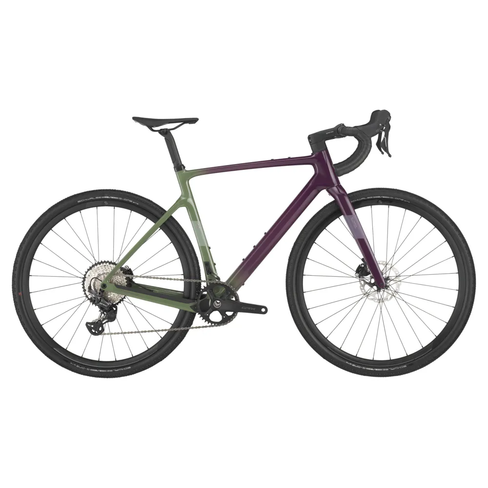 uPRISE Bikes Scott Addict Gravel 40 2025 Carbon Road Bike - Olivine Green/Blackberry | Price match, 365 day return s, 18-Month Warranty, Finance Available & Free UK Delivery