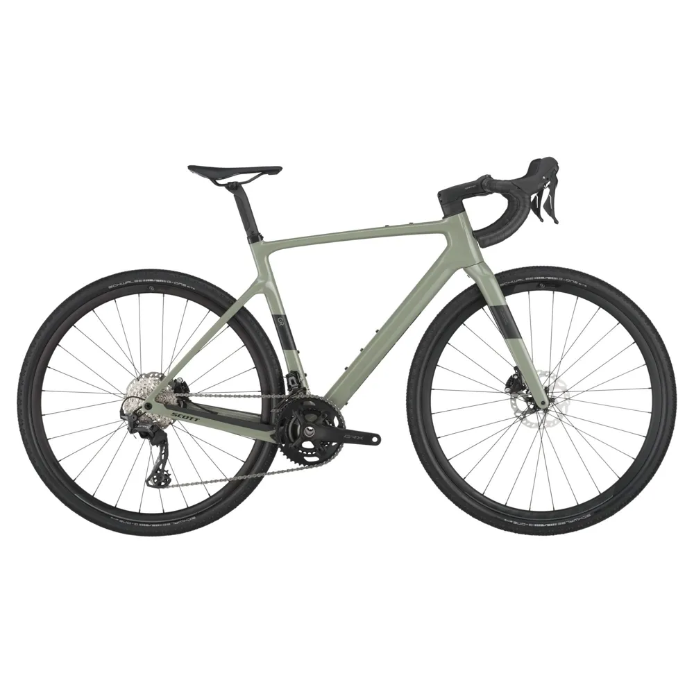 uPRISE Bikes Scott Addict Gravel 50 2025 Carbon Gravel Road Bike - Undergrowth Green | Price match, 365 day return s, 18-Month Warranty, Finance Available & Free UK Delivery