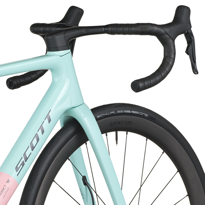 Scott Addict RC 10 2026 Carbon Race Road Bike - Gelato Blue/Gelato Pink-4