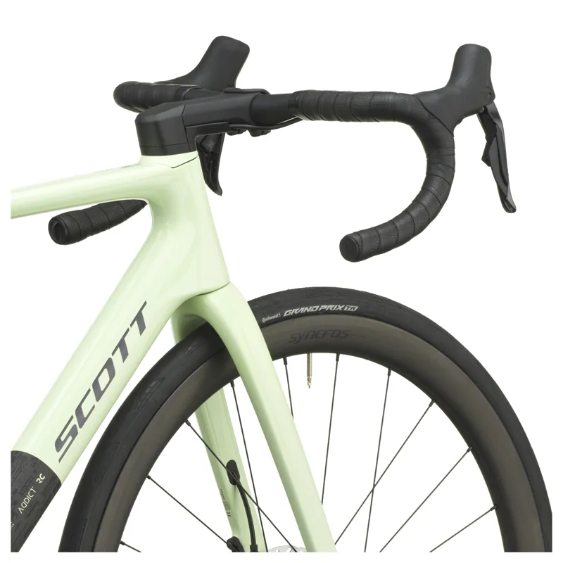 Scott Addict RC 20 2027 Carbon Road Bike - Cream Green/Carbon Black-6