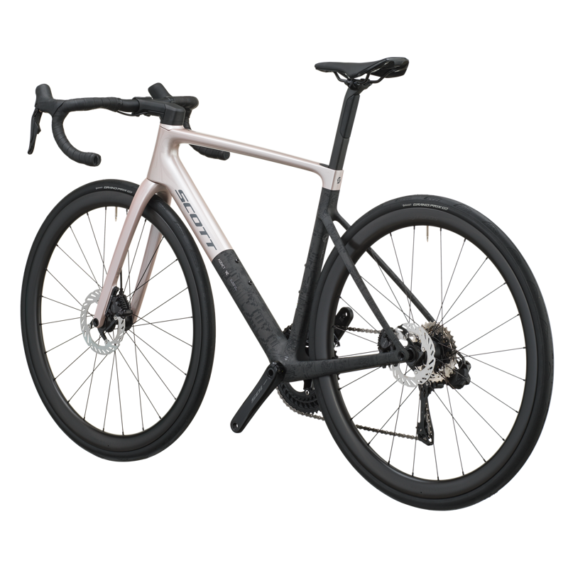 Scott Addict RC 30 2027 Carbon Road Bike - Champagne Pink/Carbon Black-2