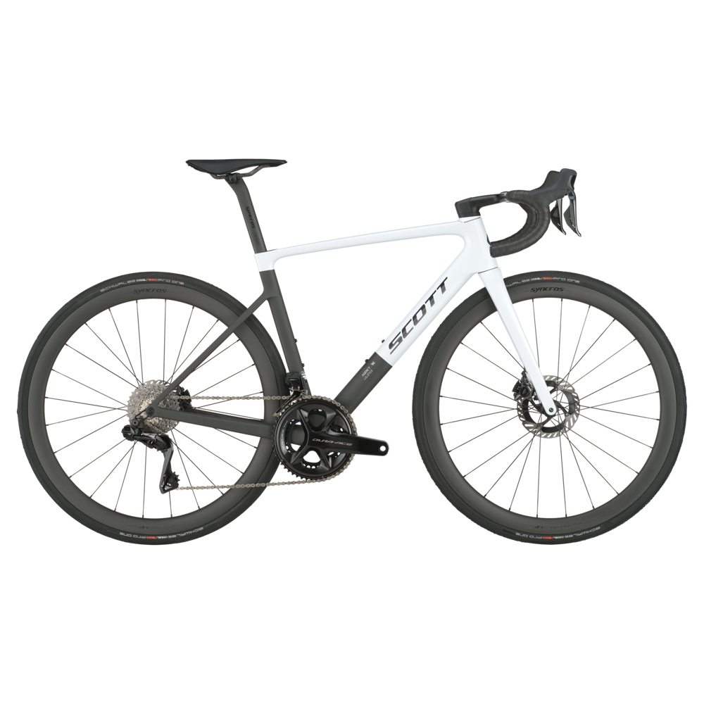 uPRISE Bikes Scott Addict RC Pro 2026 Carbon Road Bike - Cumulus White/Carbon Black | Price match, 365 day return s, 18-Month Warranty, Finance Available & Free UK Delivery