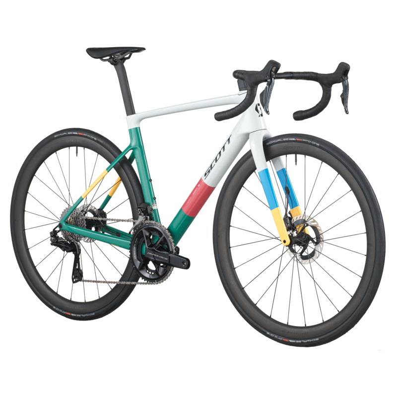 Scott Addict RC Pro 2026 Carbon Road Bike - Beluga Grey/Seashore Green-1