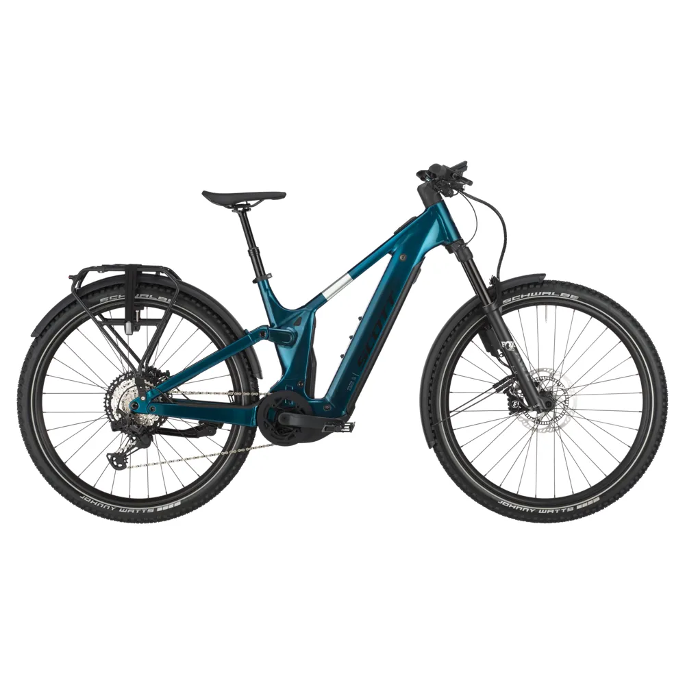 uPRISE Bikes Scott Axis eRide FS 10 2025 Electric Hybrid Bike - Martin Green | Price match, 365 day return s, 18-Month Warranty, Finance Available & Free UK Delivery
