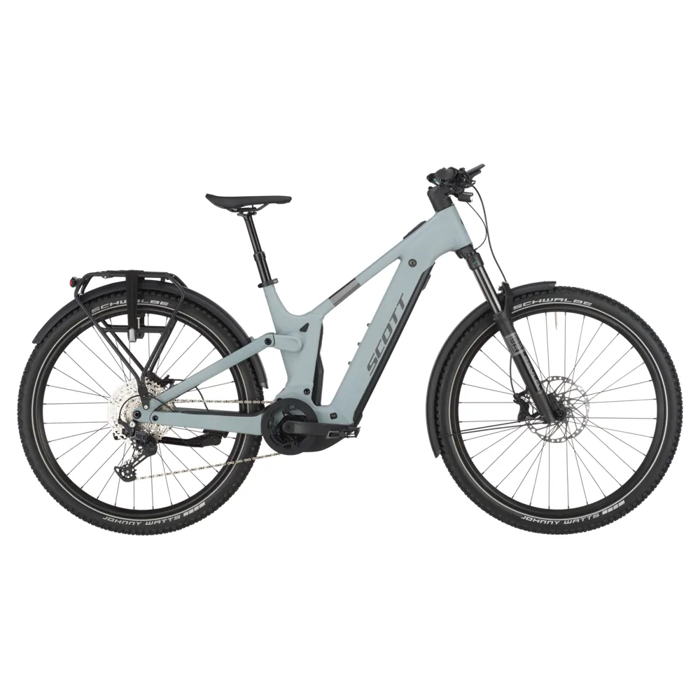 uPRISE Bikes Scott Axis eRide FS 20 2025 Electric Hybrid Bike - Shark Grey | Price match, 365 day return s, 18-Month Warranty, Finance Available & Free UK Delivery