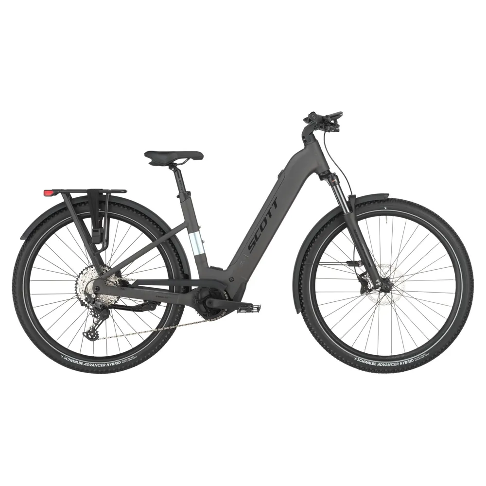 uPRISE Bikes Scott Axis eRIDE 20 Wave 2025 Electric Hybrid Bike - Midnight Grey | Price match, 365 day return s, 18-Month Warranty, Finance Available & Free UK Delivery