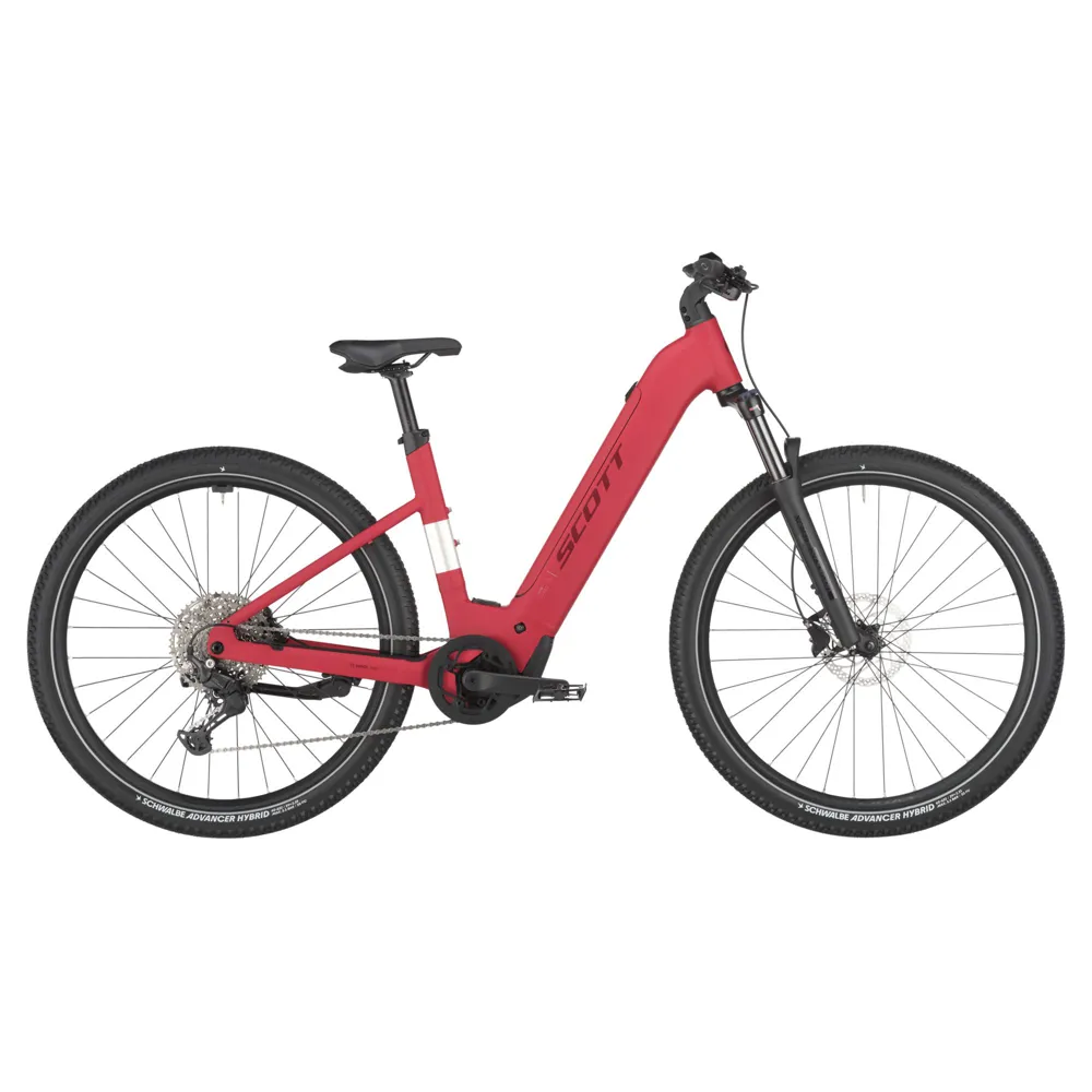 uPRISE Bikes Scott Axis eRIDE 30 Wave 2025 Electric Hybrid Bike - Raspberry Red | Price match, 365 day return s, 18-Month Warranty, Finance Available & Free UK Delivery