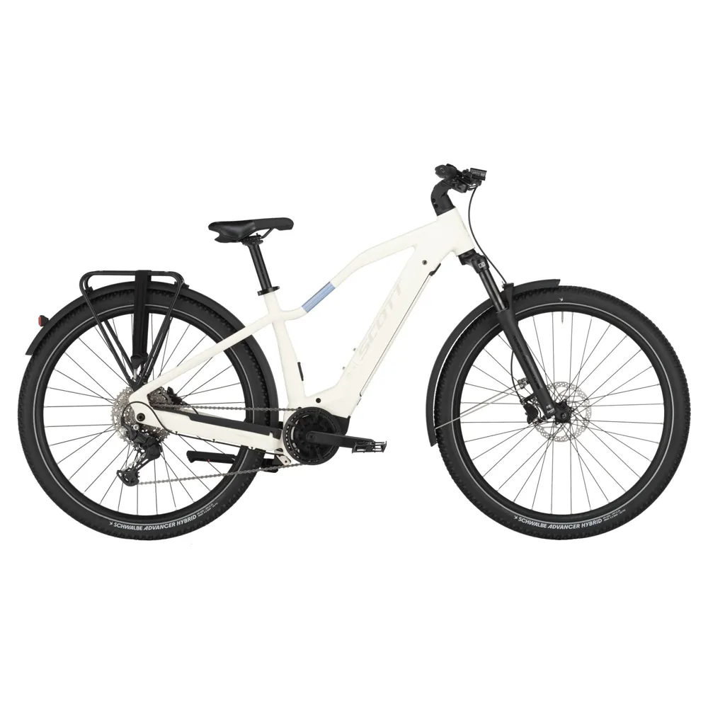uPRISE Bikes Scott Axis eRide 40 2025 Electric Hybrid Bike - Cotton White | Price match, 365 day return s, 18-Month Warranty, Finance Available & Free UK Delivery