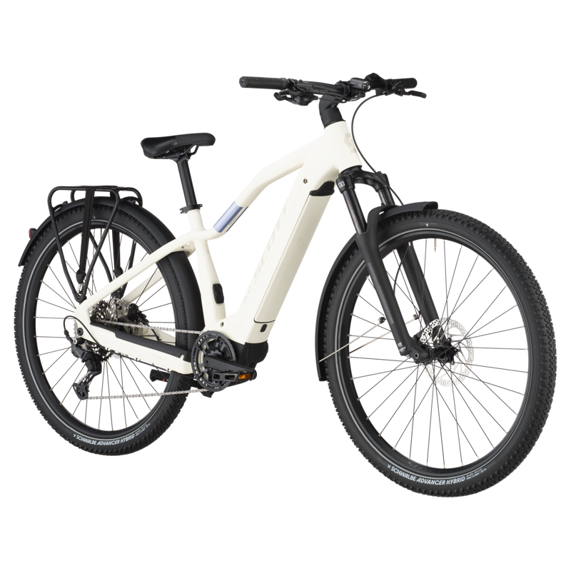 Scott Axis eRide 40 2025 Electric Hybrid Bike - Cotton White-1