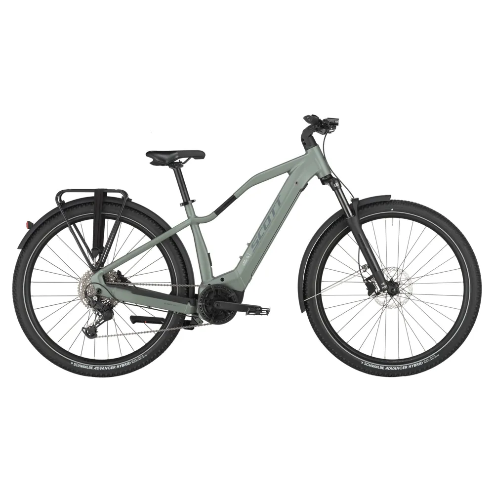 uPRISE Bikes Scott Axis eRide 40 2025 Electric Hybrid Bike - Highland Green | Price match, 365 day return s, 18-Month Warranty, Finance Available & Free UK Delivery