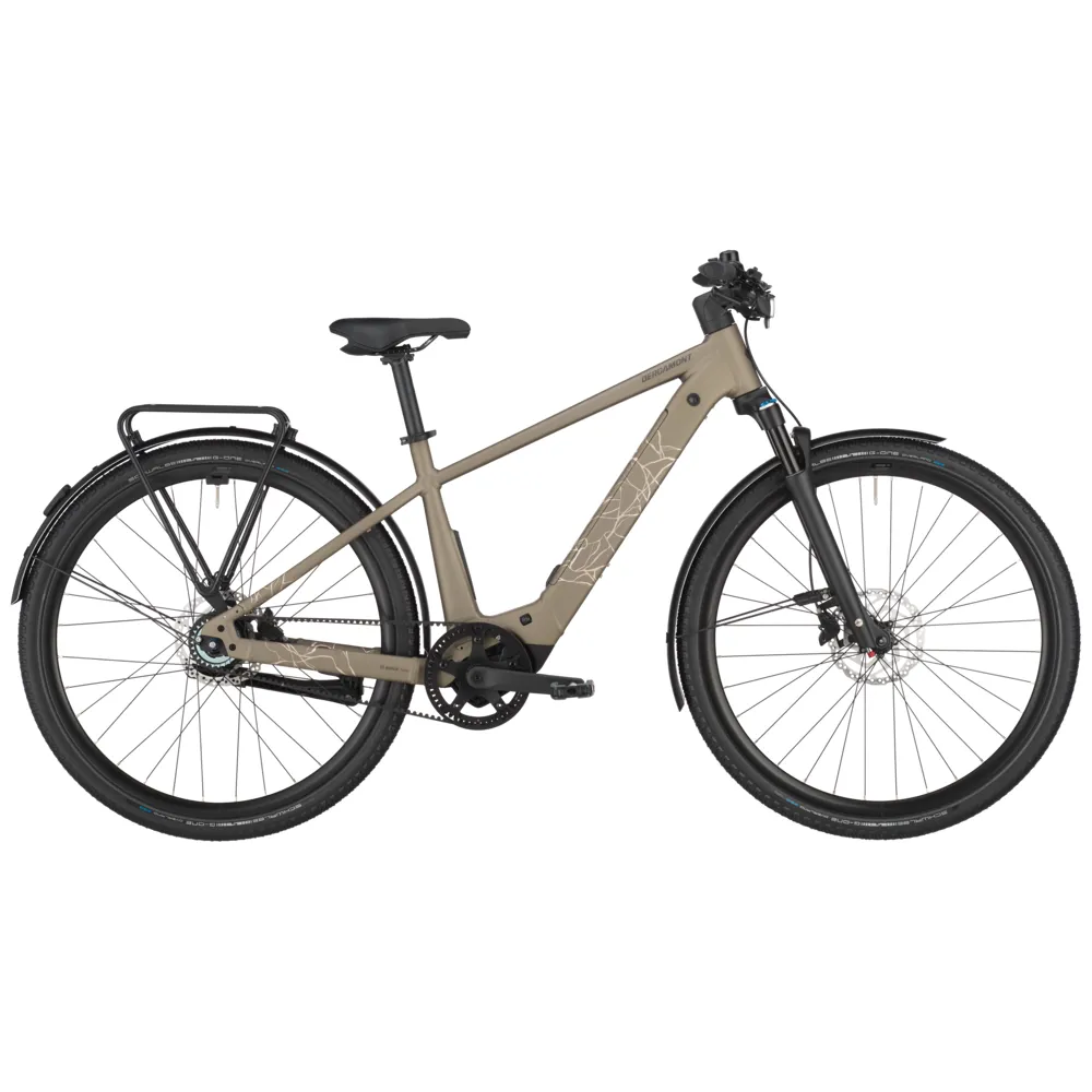 uPRISE Bikes Bergamont Helix 10 Belt 2025 Electric Hybrid Bike - Warm Silver | Price match, 365 day return s, 18-Month Warranty, Finance Available & Free UK Delivery