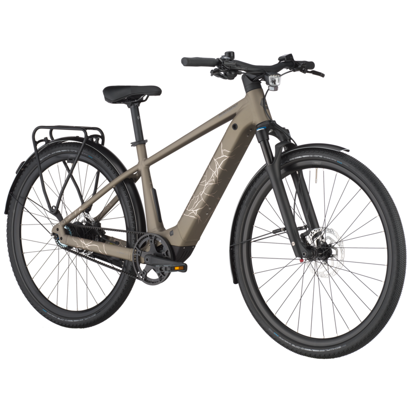 Bergamont Helix 10 Belt 2025 Electric Hybrid Bike - Warm Silver-1