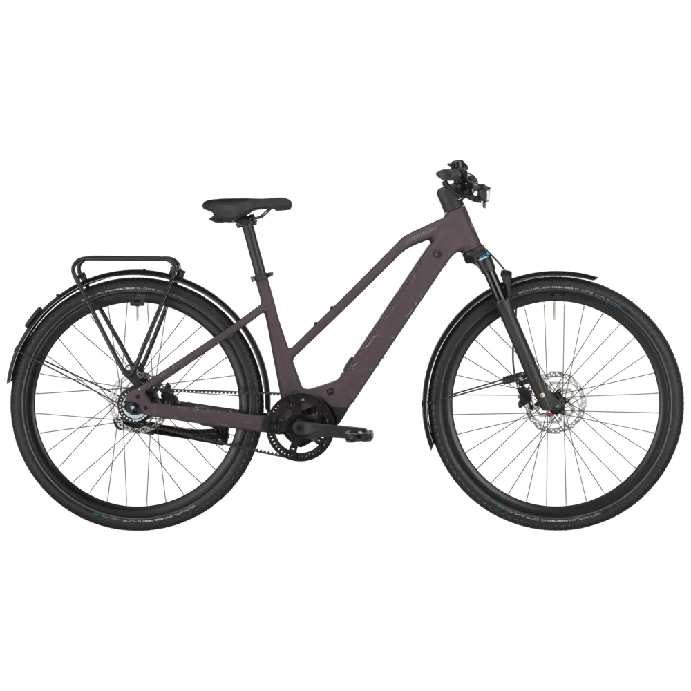 uPRISE Bikes Bergamont Helix 10 Belt Slope 2025 Electric Hybrid Bike - Dusky Purple | Price match, 365 day return s, 18-Month Warranty, Finance Available & Free UK Delivery