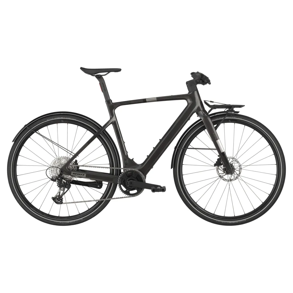 uPRISE Bikes Scott Silence eRide 20 2025 Carbon Electric Hybrid Bike - Carbon Black | Price match, 365 day return s, 18-Month Warranty, Finance Available & Free UK Delivery