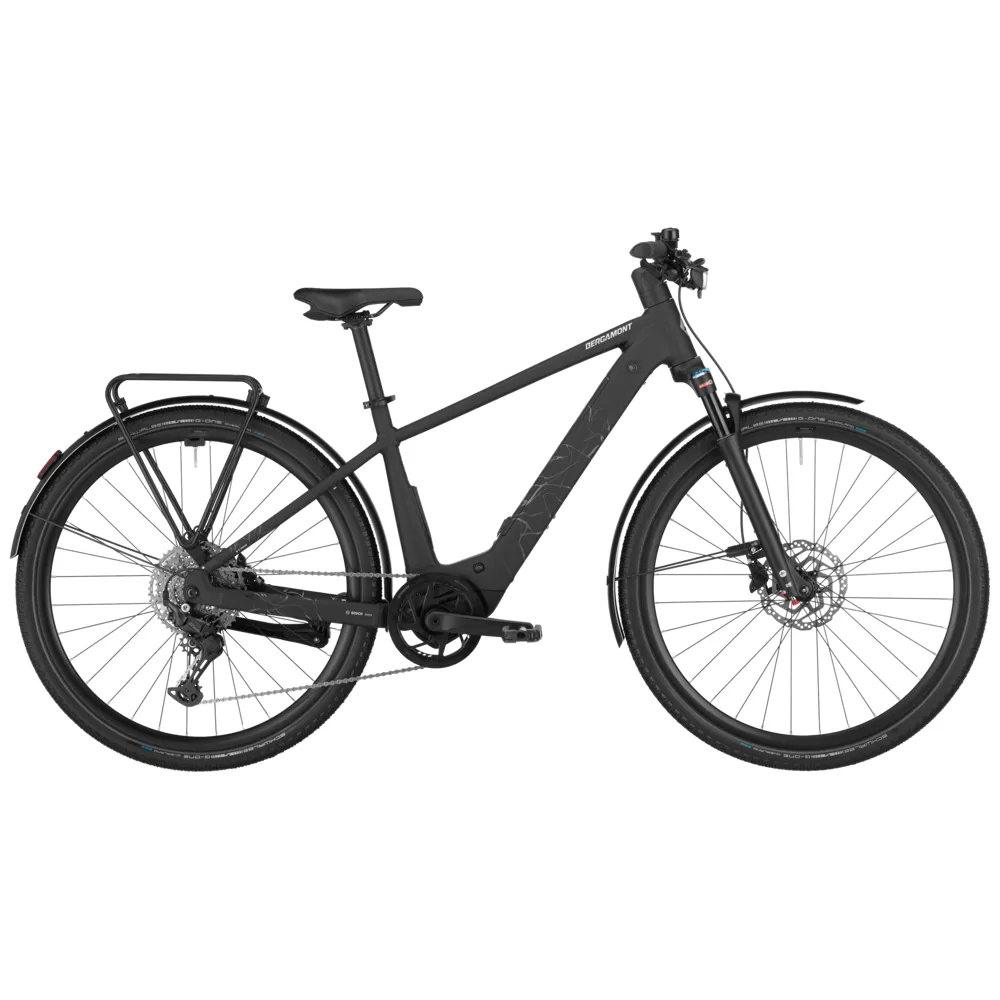 uPRISE Bikes Bergamont Helix 20 2025 Electric Hybrid Bike - Matt Black | Price match, 365 day return s, 18-Month Warranty, Finance Available & Free UK Delivery