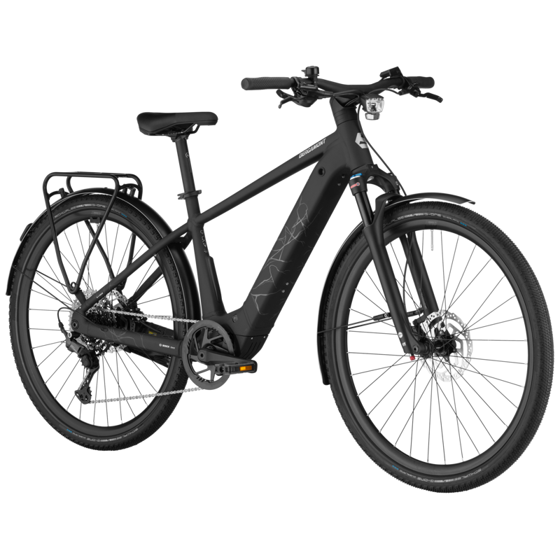 Bergamont Helix 20 2025 Electric Hybrid Bike - Matt Black-1