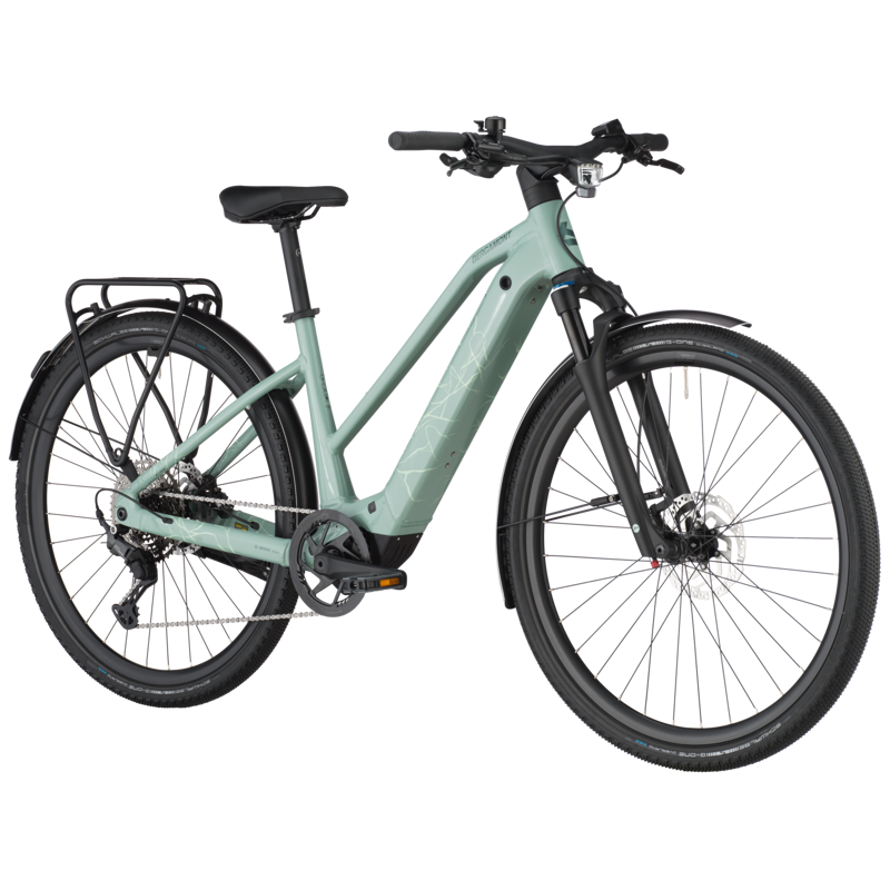 Bergamont Helix 20 Slope 2025 Electric Hybrid Bike - Sage Green-1