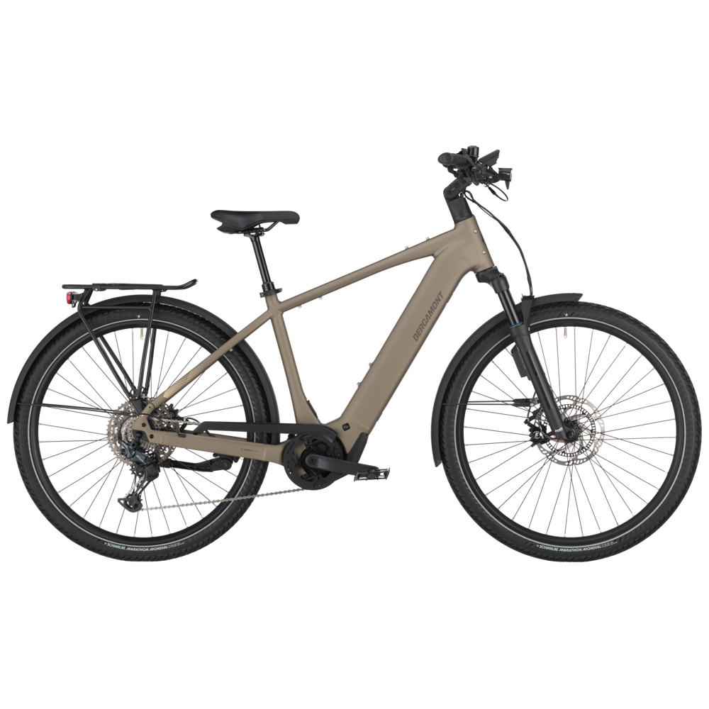 uPRISE Bikes Bergamont E-Horizon SUV 10 2025 Electric Hybrid Bike - Warm Silver | Price match, 365 day return s, 18-Month Warranty, Finance Available & Free UK Delivery