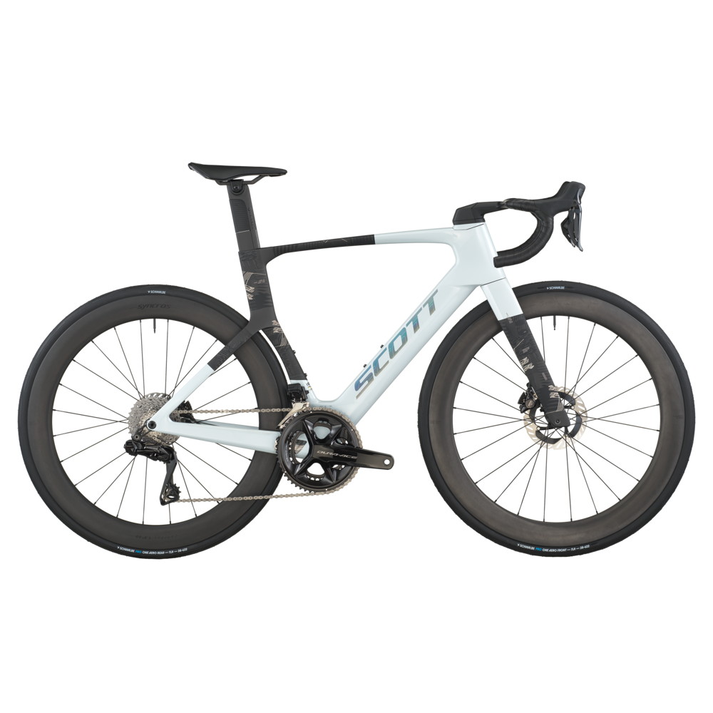 uPRISE Bikes Scott Foil RC Pro 2026 Carbon Aero Road Bike - Cumulus White/Carbon Black | Price match, 365 day return s, 18-Month Warranty, Finance Available & Free UK Delivery
