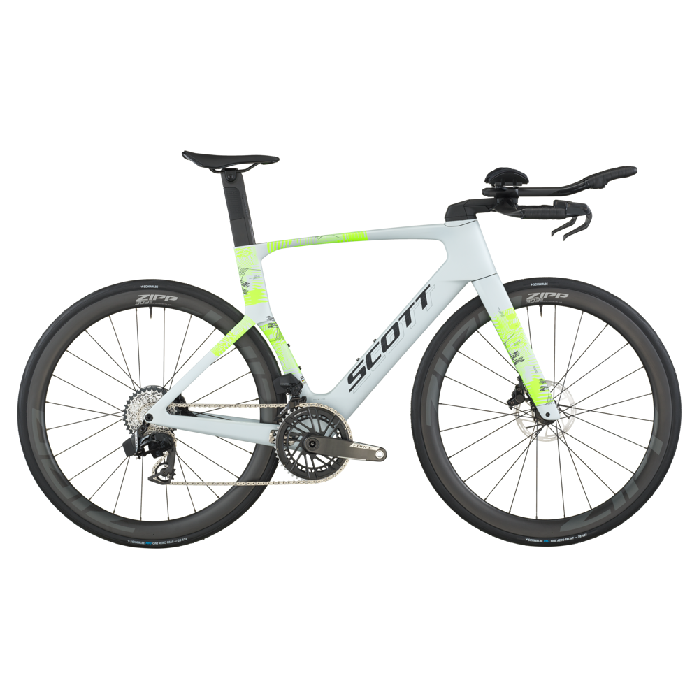 uPRISE Bikes Scott Foil RC TRI 2026 Carbon Triathlon Bike - Cumulus White | Price match, 365 day return s, 18-Month Warranty, Finance Available & Free UK Delivery