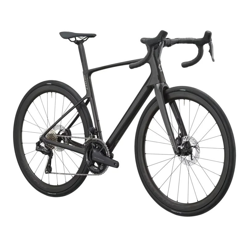 Scott Addict 20 2027 Carbon Endurance Road Bike - Carbon Black-1