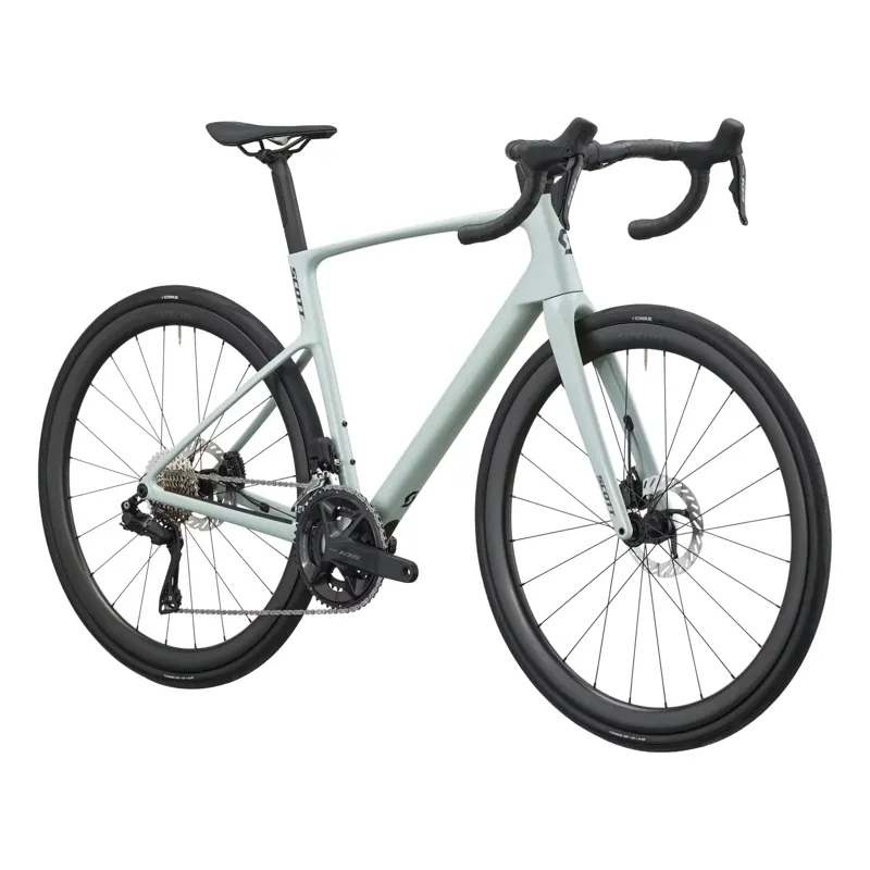 Scott Addict 30 2027 Carbon Endurance Road Bike - Sand Green-1