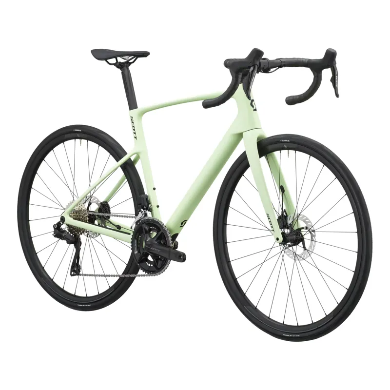 Scott Addict 40 2027 Carbon Endurance Road Bike - Cream Green-1