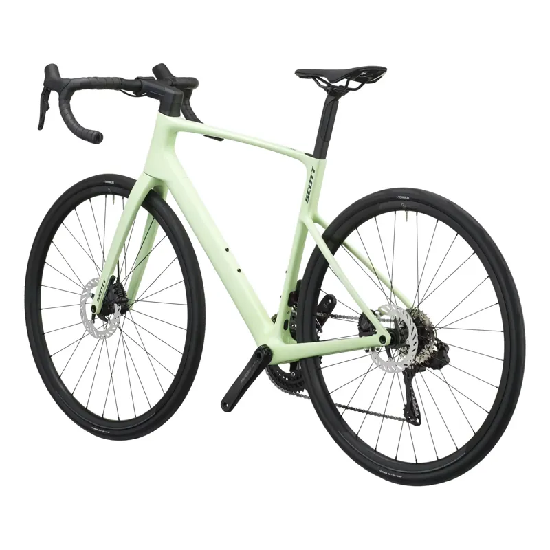 Scott Addict 40 2027 Carbon Endurance Road Bike - Cream Green-2