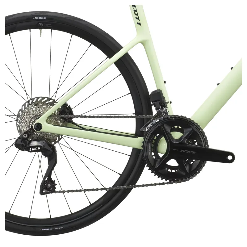 Scott Addict 40 2027 Carbon Endurance Road Bike - Cream Green-3