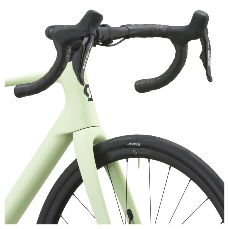 Scott Addict 40 2027 Carbon Endurance Road Bike - Cream Green-4