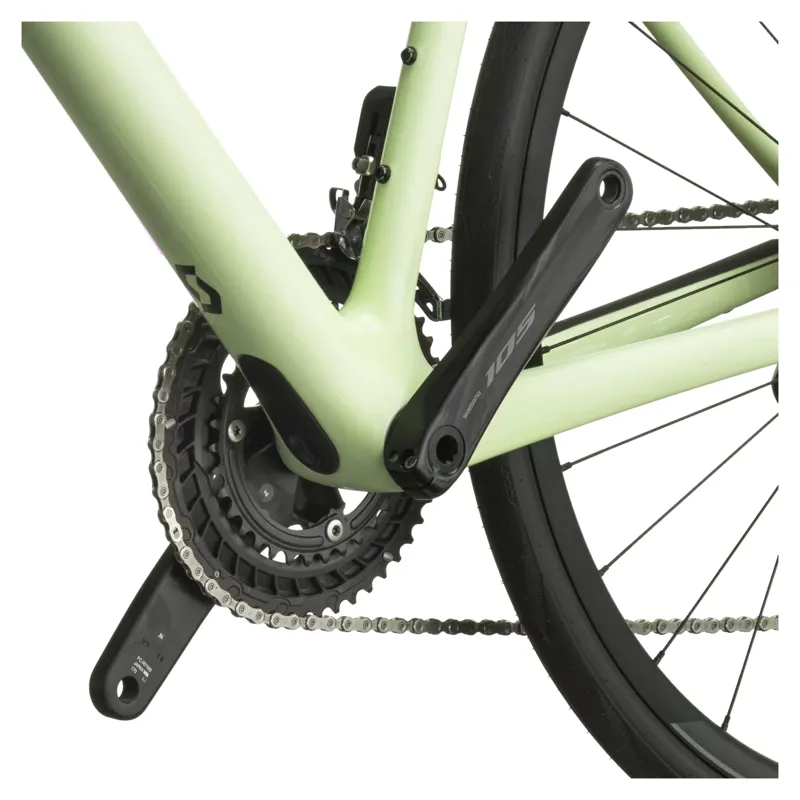 Scott Addict 40 2027 Carbon Endurance Road Bike - Cream Green-5