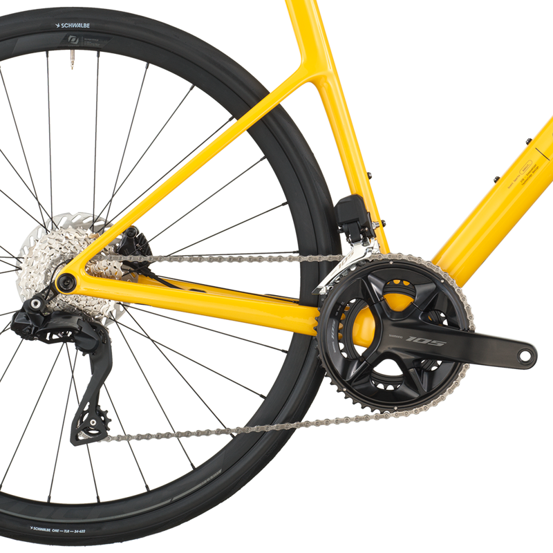 Scott Addict 40 2026 Carbon Endurance Road Bike - Vivid Yellow-3