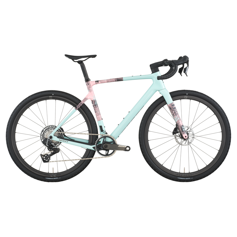 Scott Addict Gravel 10 2026 Carbon Gravel Road Bike - Gelato Blue/Pink