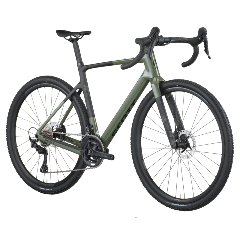 Scott Addict Gravel 40 2026 Carbon Gravel Road Bike - Wenge Green-1