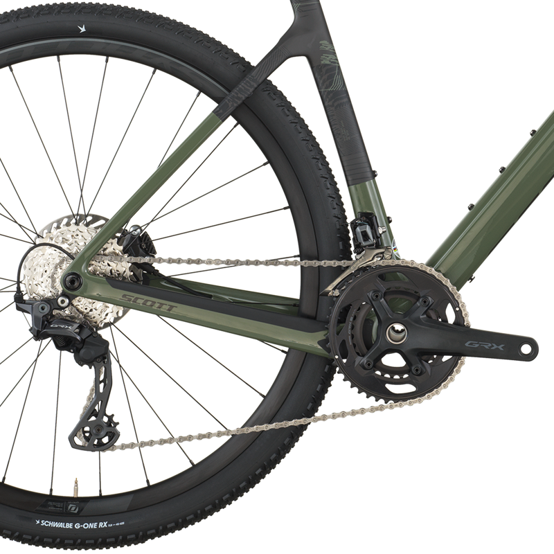 Scott Addict Gravel 40 2026 Carbon Gravel Road Bike - Wenge Green-3